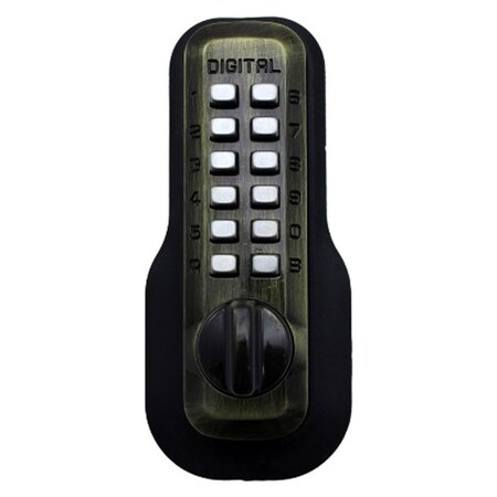 Lockey Mechanical Keyless Lock Janitor Function - Antique Brass LO327116